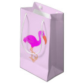 Sac cadeau flamant rose (Devant Angle)