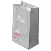 Sac Cadeau Flamant rose Love Side Bride petit (Dos Angle)