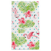 Sac cadeau Flamant rose Palm Vert (Dos)