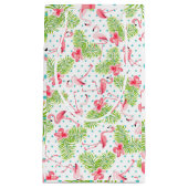 Sac cadeau Flamant rose Palm Vert (Devant)