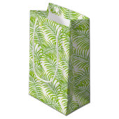 Sac cadeau Flamant rose Palm Vert (Devant Angle)