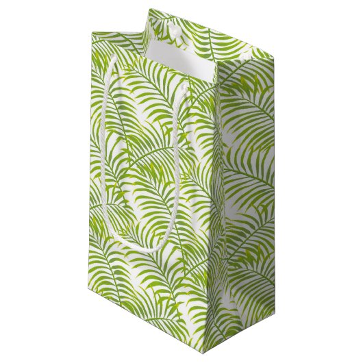 Sac cadeau Flamant rose Palm Vert (Devant Angle)