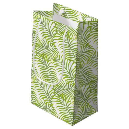 Sac cadeau Flamant rose Palm Vert (Dos Angle)