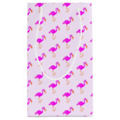 Sac cadeau Flamant rose rose (Dos)