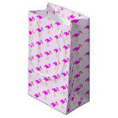Sac cadeau Flamant rose rose (Devant Angle)