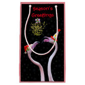 Sac cadeau Flamants roses festifs (Devant)