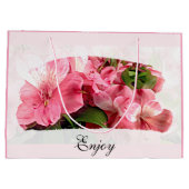 Sac cadeau Fleur Rose Joliment (Dos)