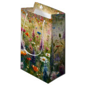 Sac cadeau fleur sauvage petit ou moyen (Devant Angle)