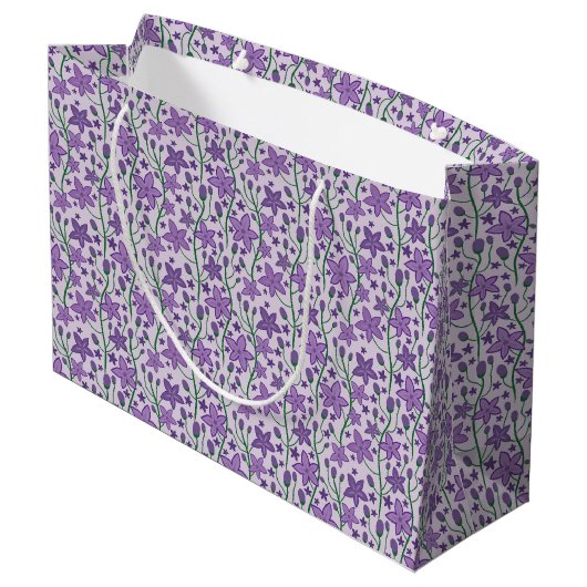 Sac Cadeau Fleur Violette (Dos Angle)