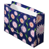 Sac Cadeau Fleurs Bleues (Devant Angle)