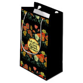 Sac Cadeau Fleurs d'Amour Poppy Orange (Dos Angle)