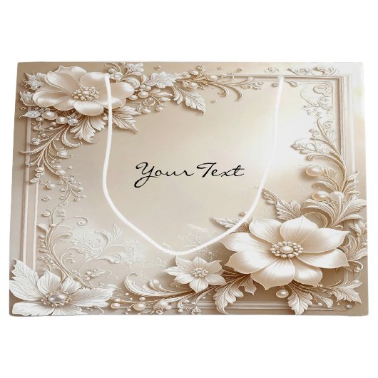 Sac Cadeau Fleurs d'Ivoire (Devant)