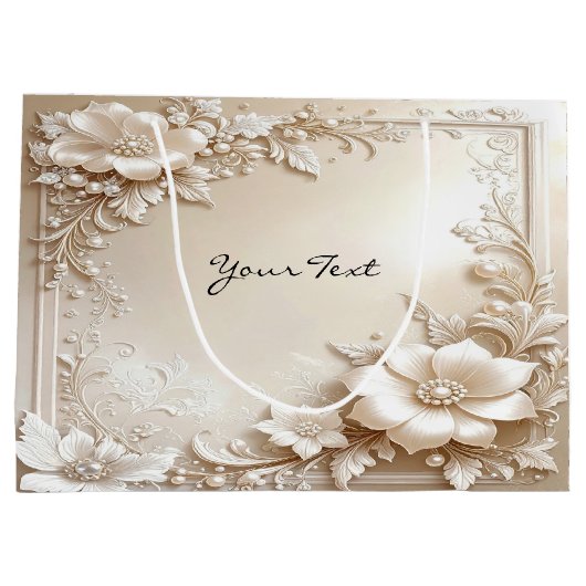 Sac Cadeau Fleurs d'Ivoire (Dos)