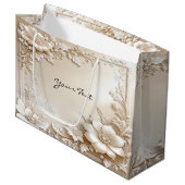 Sac Cadeau Fleurs d'Ivoire (Devant Angle)