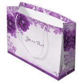 Sac Cadeau Fleurs Violettes Prospères (Dos Angle)