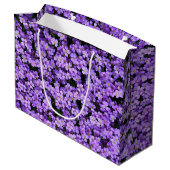 Sac Cadeau Fleurs Violettes Violettes (Dos Angle)