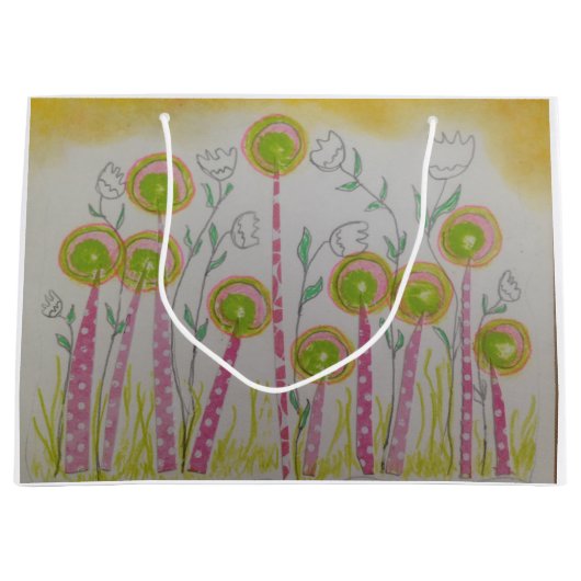 Sac cadeau Fleurs Whimsical (Devant)