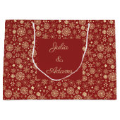 Sac Cadeau Flocons de Neige (Devant)