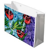 Sac cadeau floral (Devant Angle)