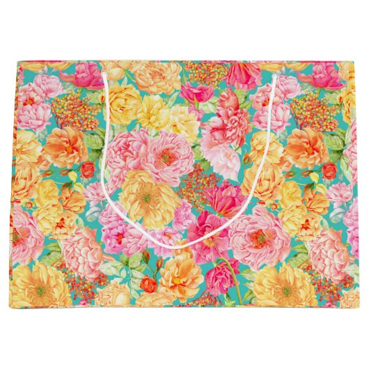 Sac cadeau floral (Devant)