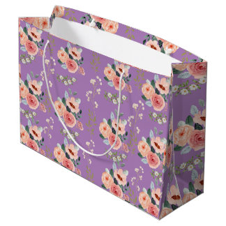 Sac cadeau floral