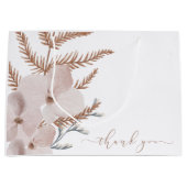 Sac cadeau floral aquarelle boho (Devant)