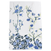 Sac cadeau Floral Bleu et Blanc (Dos)