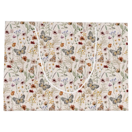 Sac cadeau floral boho (Dos)