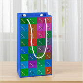 Sac cadeau floral coloré et élégant