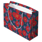Sac cadeau floral de automne Splashy (Dos Angle)