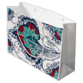 SAC CADEAU FLORAL D'IMPRESSION CHINOIS (Dos Angle)