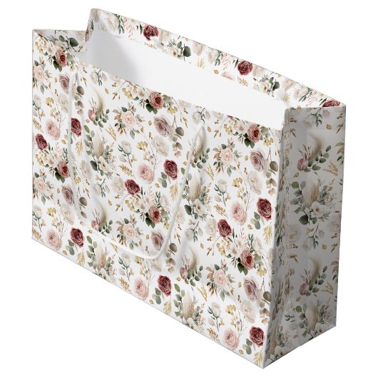 Sac cadeau floral élégant d'automne pour Baby Show (Devant Angle)