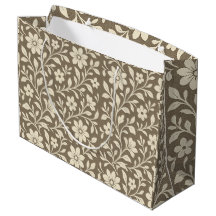 Sac cadeau floral élégant vintage