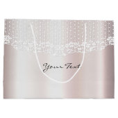 Sac Cadeau Floral en Dentelle Blanche Élégant (Dos)