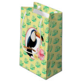 Sac Cadeau Floral Et Tropical Coloré (Dos Angle)