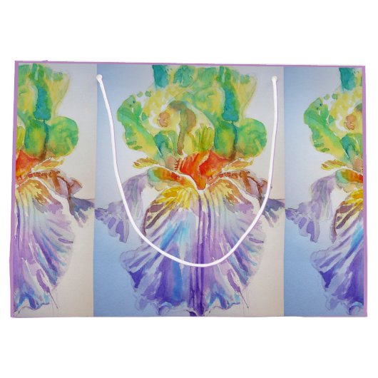 Sac Cadeau Floral Iris Irises (Dos)