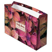 Sac cadeau floral personnalisable (Dos Angle)
