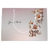 Sac cadeau floral rose décoratif (Devant)