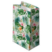Sac cadeau floral tropical (Devant Angle)