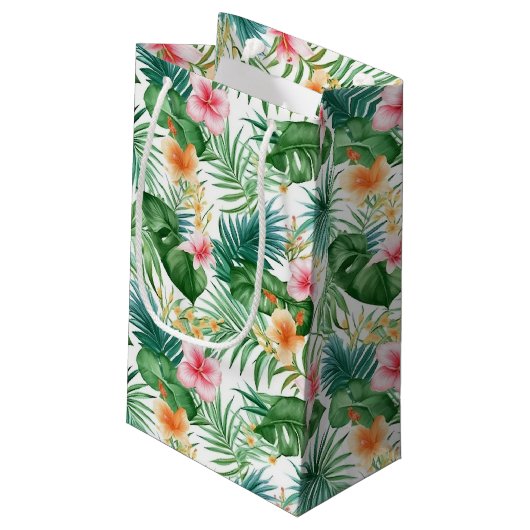 Sac cadeau floral tropical (Dos Angle)