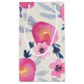 Sac cadeau Florals aux fleurs roses (Dos)