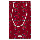 Sac cadeau Flore Wassail Rouge profond (Dos)