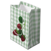 Sac cadeau fraise (Devant Angle)