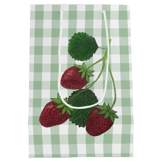 Sac cadeau fraise (Dos)