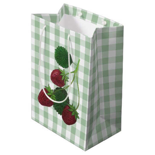 Sac cadeau fraise (Dos Angle)