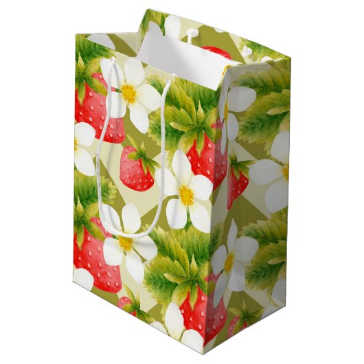 Sac cadeau fraise (Dos Angle)
