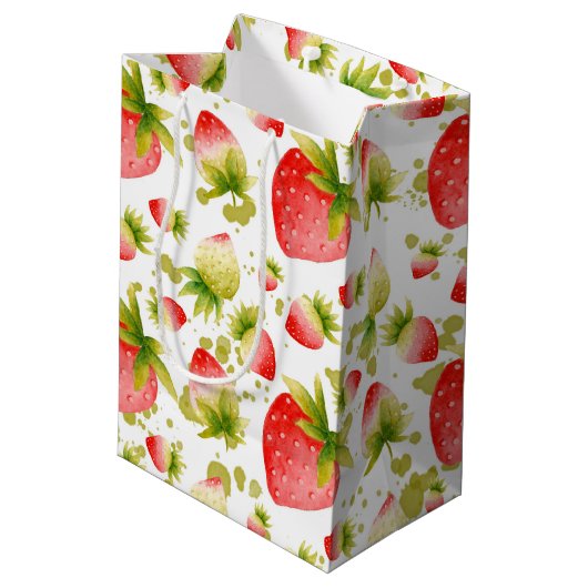 Sac cadeau fraise (Dos Angle)