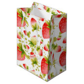 Sac cadeau fraise (Devant Angle)