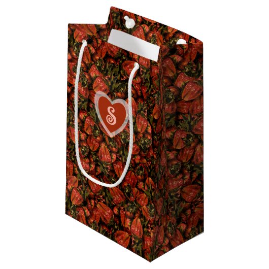Sac cadeau fraise (Devant Angle)