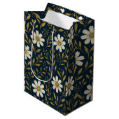 Sac cadeau Frost & Gold Daisies (Devant Angle)